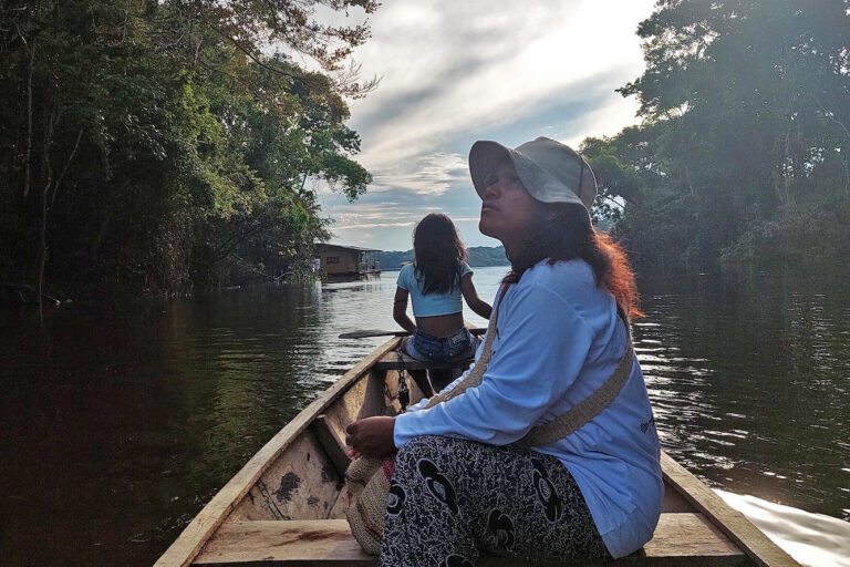 Lilia Java at Lake Tarapoto.