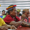 A Siekopai leader prepares to testify about his people’s ancestral territory, Pë’këya, before the court.