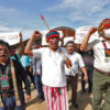 A protest held in the Yankuntich community