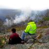 Elder Donny Abdullah in yellow hi-vis and ranger Kenny Spratt