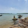 A view of former fishing village Fuveme from Havui. Image by Erica Ayisi for Mongabay.