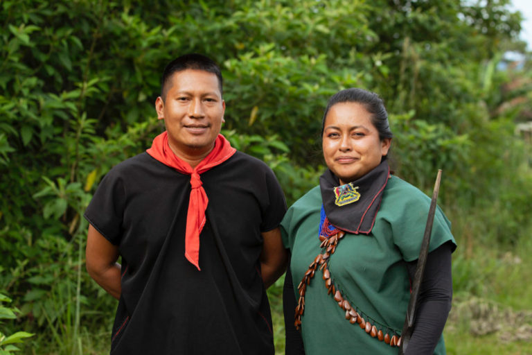 Alex Lucitante and Alexandra Narvaez, Goldman Prize winners for South and Central America in 2022.
