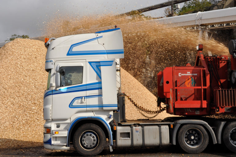 Wood chips for biomass burning at Tofte, Norway. Image by Statkraft via Flickr (CC BY-NC-ND 2.0).