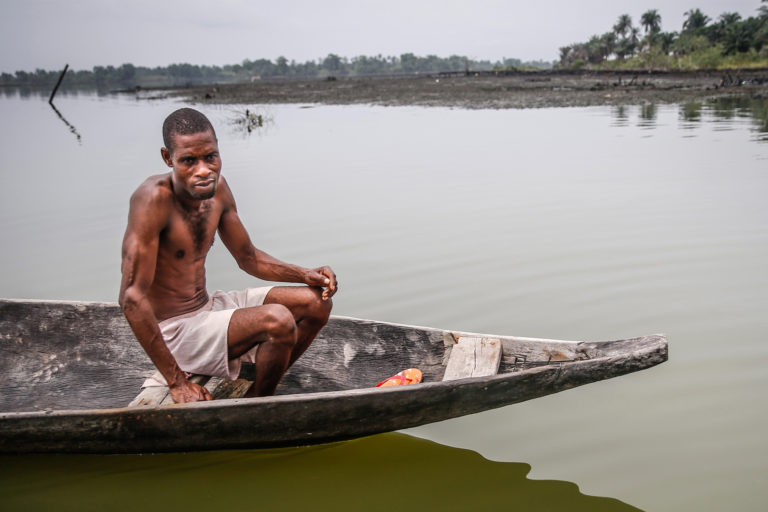 A man in a boat in Bodo