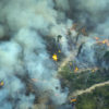 Forest fire in a deforested area in an undesignated public forest in Altamira, Pará on Jul 31, 2021. Photo © Christian Braga/Greenpeace