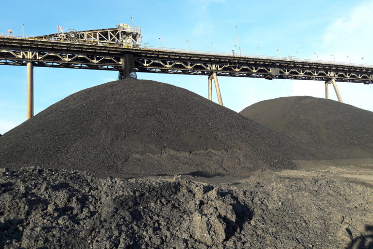 Coal mining in East Kalimantan, Indonesia.