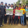 Raising awareness about fishing cats during an education program.