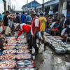 A fish market in South Sulawesi, Indonesia.