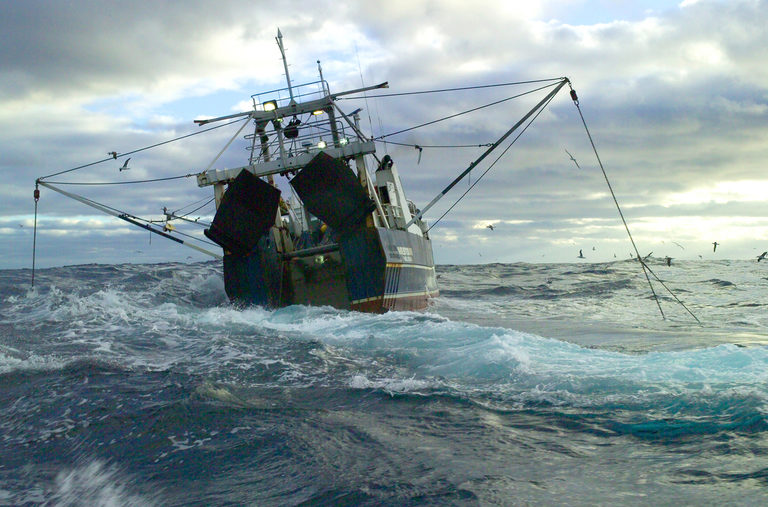 A New Zealand deep sea trawler.