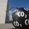 Greenpeace activists built a carbon bomb to protest Carbon Dioxide Capture and Storage at a protest in Germany. Image courtesy of Karsten Smid / Greenpeace Media Library.
