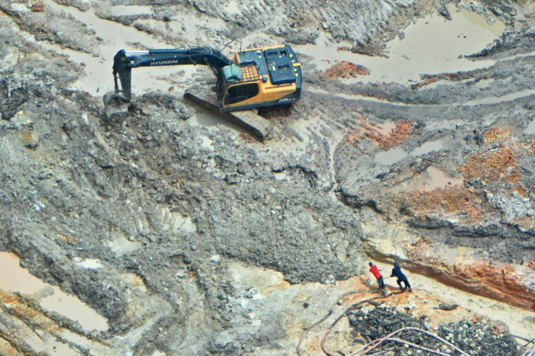 Illegal gold mining inside the Munduruku and Sai Cinza Indigenous Lands