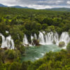 The biodiversity of Balkan rivers is now becoming more widely known, and also their beauty, such as Kravice Waterfall in Bosnia-Herzegovina. Photo by Goran Safarek in 2014 for Riverwatch/EuroNatur.