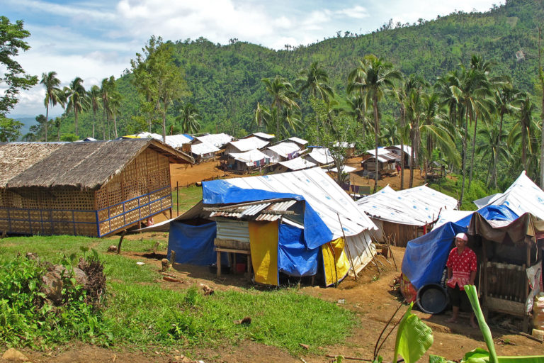 Temporary shelters.