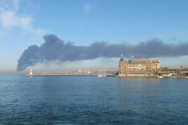 Smoke from a factory in Turkey