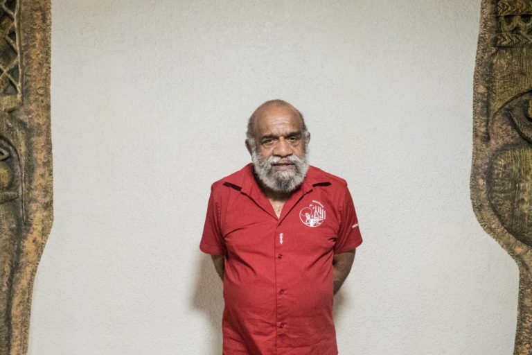 Raphael Mapou, Kanak leader who established the environmental organization Rhéébù Nùù. Image courtesy of Lachie Carracher.