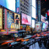 Digital screens in New York's Times Square.