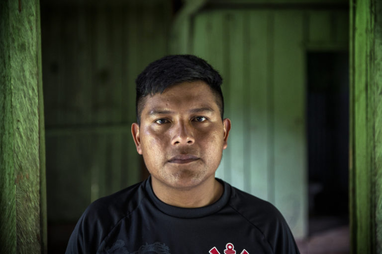 Waikas, Raraima, Brazil September 1st 2022 Robervaldo a young Yek'wana that used to work in a Garimpo. Photographed in his community Waikas near the venezuelian border. Photo © Victor Raison 2022, all rights reserved.