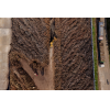 An aerial view of the 2.25 hectare timber depot at Goldfame Star Enterprises' garment factory in Kandal province, Cambodia. Credit: Andy Ball/Mongabay.